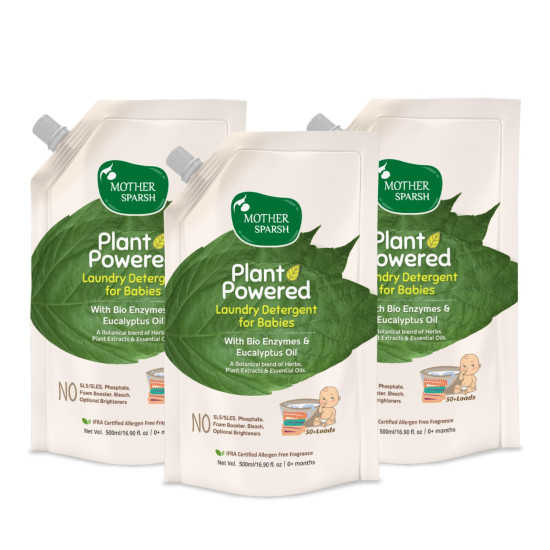 Mother Sparsh Baby Laundry Liquid Detergent - Plant-Powered & Safe for Babies