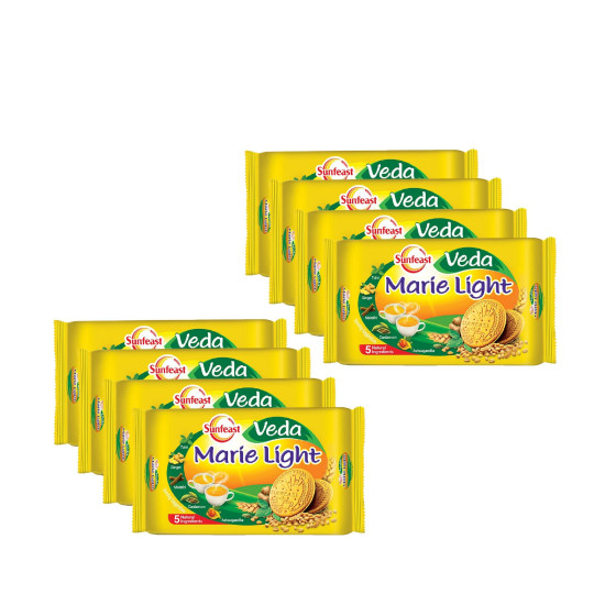 Sunfeast Veda Marie Light Biscuits - Enriched with Natural Ingredients