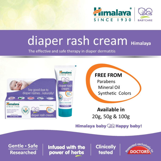 Himalaya Diaper Rash Cream - Herbal Protection for Baby's Skin