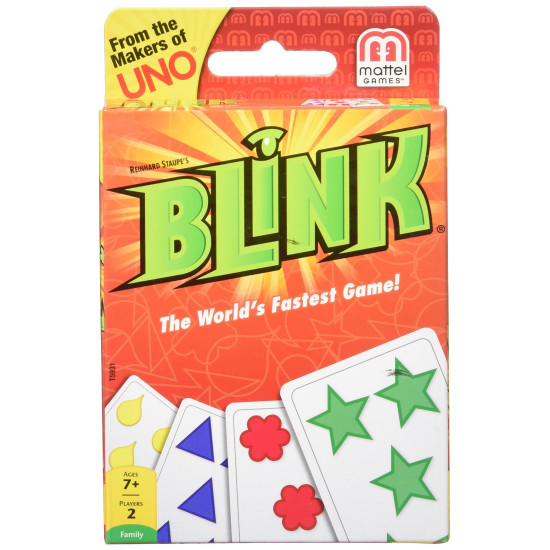 Mattel Uno Playing Card Game & Blink - The World's Fastest Card Game