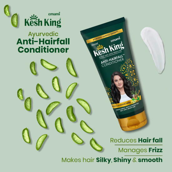 Kesh King Scalp and Hair Medicine Anti-Hairfall Conditioner - Enriched with 21 Ayurvedic Herbs