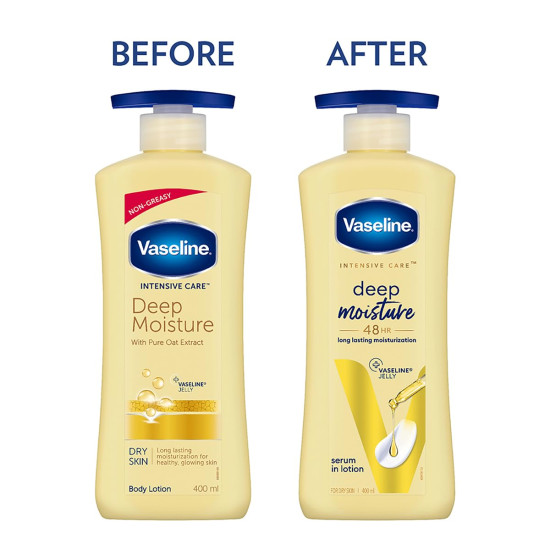 Vaseline Intensive Care Deep Moisture Body Lotion - Radiant, Glowing Skin Vaseline Intensive Care Deep Moisture Body Lotion - Radiant, Glowing Skin