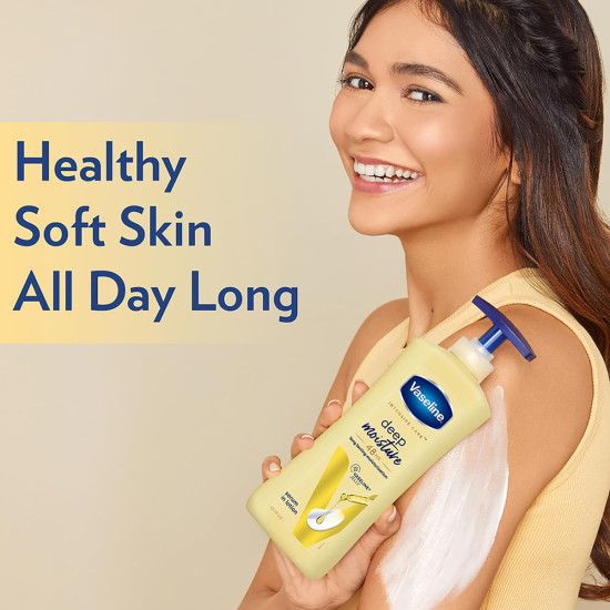 Vaseline Intensive Care Deep Moisture Body Lotion - Radiant, Glowing Skin Vaseline Intensive Care Deep Moisture Body Lotion - Radiant, Glowing Skin