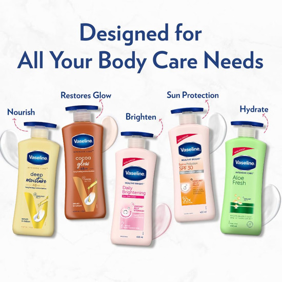 Vaseline Intensive Care Deep Moisture Body Lotion - Radiant, Glowing Skin