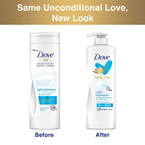 Dove Body Love Light Hydration Body Lotion - 48hrs Moisturisation