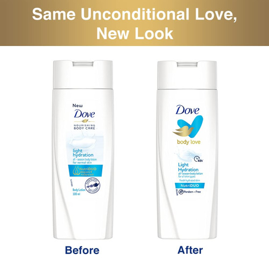 Dove Body Love Light Hydration Body Lotion - 48hrs Moisturisation
