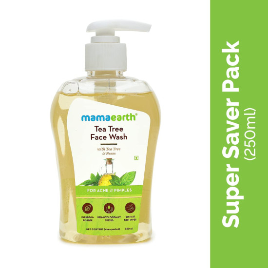 Mamaearth Tea Tree Face Wash with Neem - Acne & Pimples Solution