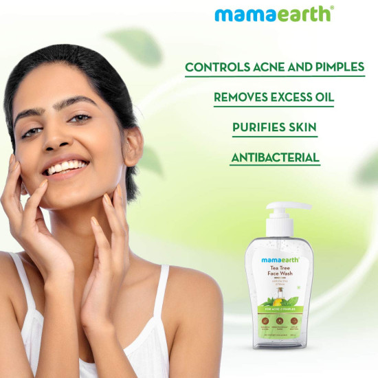 Mamaearth Tea Tree Face Wash with Neem - Acne & Pimples Solution
