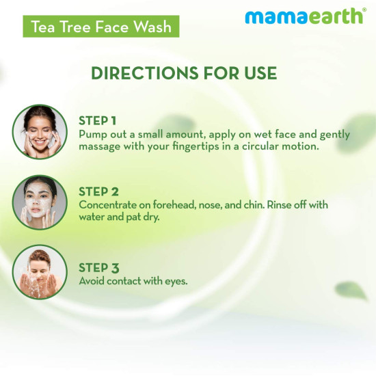 Mamaearth Tea Tree Face Wash with Neem - Acne & Pimples Solution