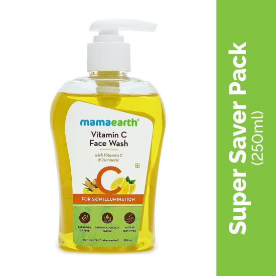Mamaearth Vitamin C Face Wash - Toxin-Free & Oil-Free for All Skin Types