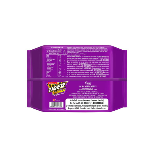 Britannia Tiger Krunch Chocochip Biscuits - Delicious Chocolate Crunch