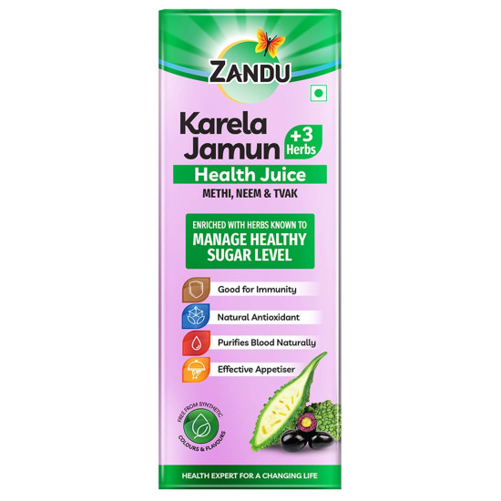 Zandu Karela Jamun Juice 1L - Natural Blood Sugar Regulator