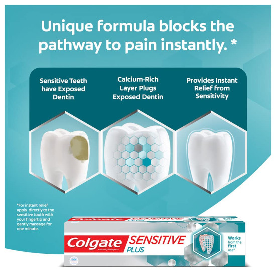 Colgate Sensitive Plus Toothpaste - Instant Sensitivity Relief Colgate Sensitive Plus Toothpaste - Instant Sensitivity Relief