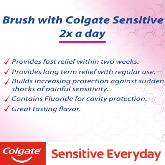 Colgate Sensitive Everyday Protection Toothpaste - For Sensitive Teeth & Healthy Gums