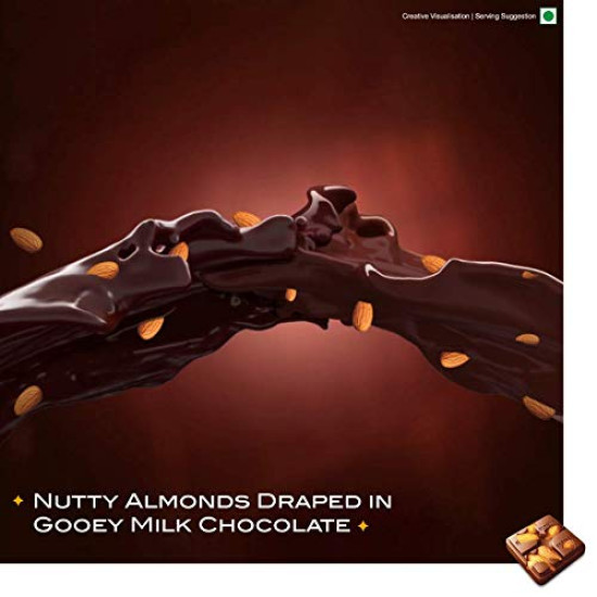 Fabelle Loaded Secret, 33% Whole Visible Almonds in Luxury Milk Chocolate Bar 114g - Gourmet Delight