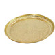 Skywalk Handmade Brass Puja Thali - Flower Embossed Design - 8 Inch