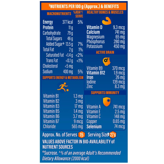 Horlicks Classic Malt Standard 400/450gm Pouch - Nutritious Powder Drink