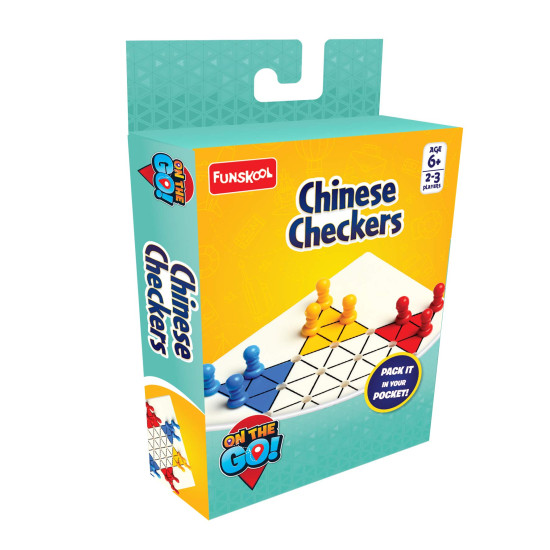 Funskool Travel Chinese Checkers - Classic Strategy Game for 2-6 Players