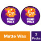 Set Wet Matte Hair Wax For Men - Strong Hold, 60 g (Pack of 2)