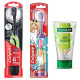 Colgate 360 Charcoal & Barbie Electric Toothbrush Combo - Dual Cleaning Power
