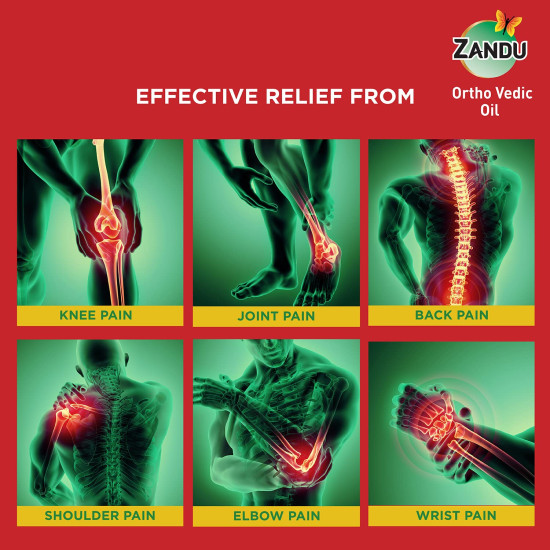 Zandu Ortho Vedic Oil - Ayurvedic Relief for Knee and Joint Pain