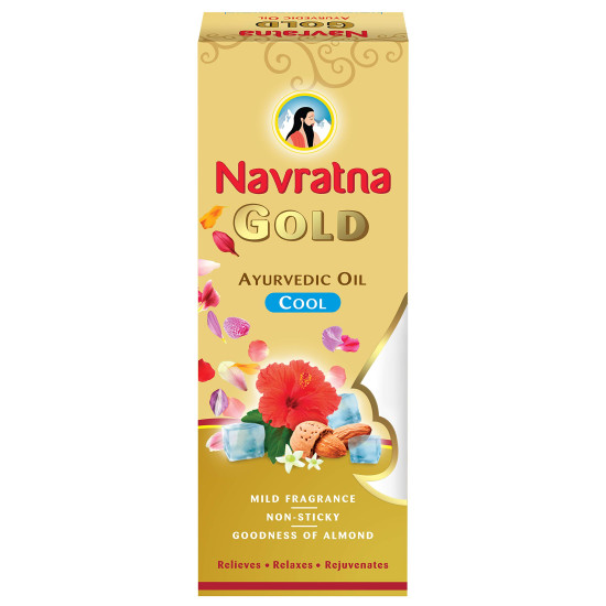 Navratna Gold Ayurvedic Oil - Non-Sticky & Mild Fragrance Navratna Gold Ayurvedic Oil - Non-Sticky & Mild Fragrance