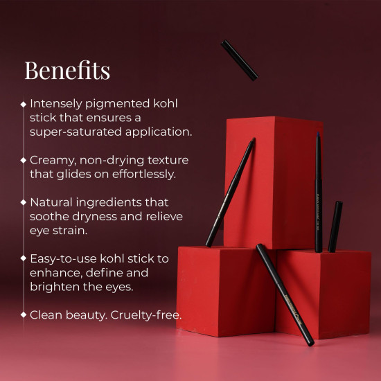 Forest Essentials Earth Brown Gulaab Khaas Kajal - Intense Matte Finish