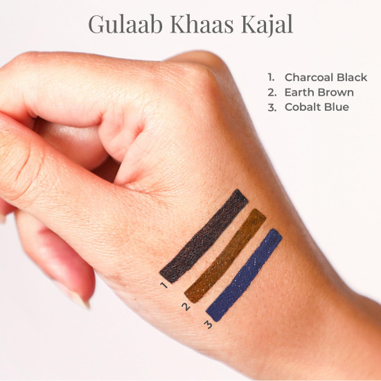 Forest Essentials Earth Brown Gulaab Khaas Kajal - Intense Matte Finish