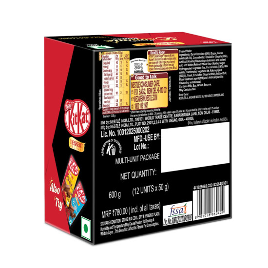 Nestle KitKat Dessert Delight - Heavenly Brownie Kubes with Dark Chocolate