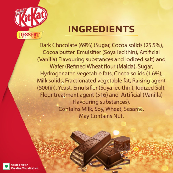 Nestle KitKat Dessert Delight - Heavenly Brownie Kubes with Dark Chocolate