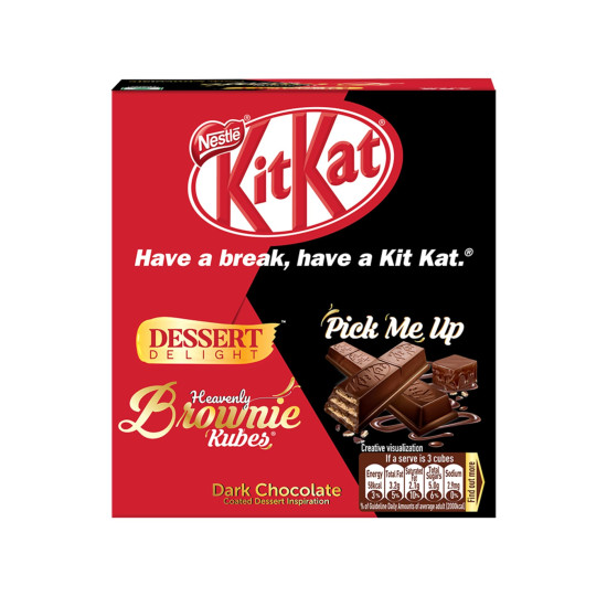 Nestle KitKat Dessert Delight - Heavenly Brownie Kubes with Dark Chocolate