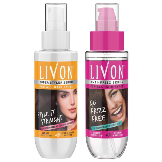 Livon Serum for Women - Frizz-Free, Smooth & Glossy Hair