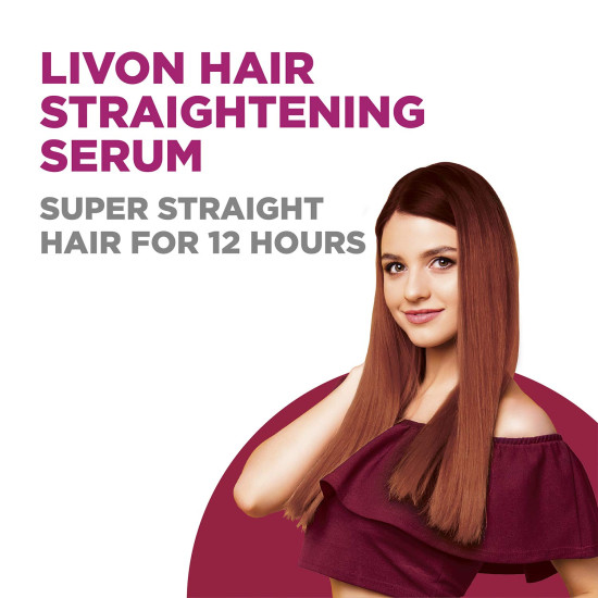 Livon Serum, 100ml (Pack of 2) - Straighter Hair & 5X Less Breakage