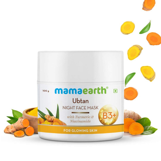 Mamaearth Ubtan Night Sleep Face Mask - Hydrating Night Cream Gel