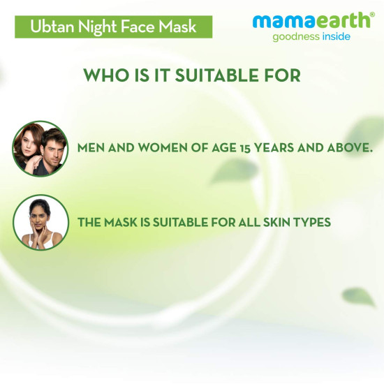 Mamaearth Ubtan Night Sleep Face Mask - Hydrating Night Cream Gel