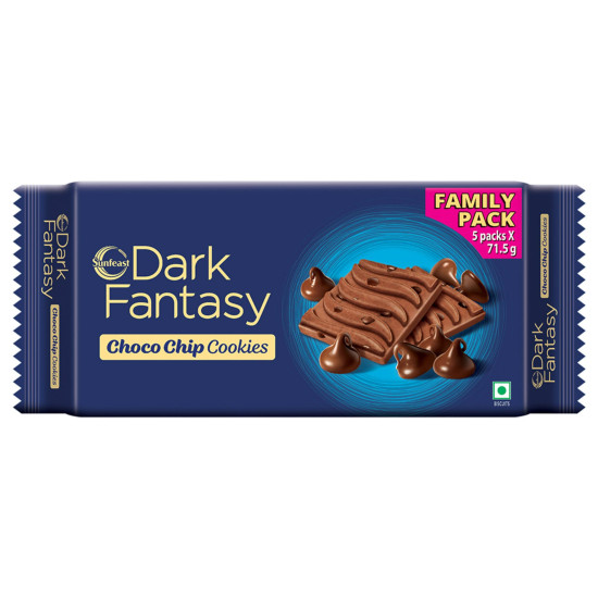 Sunfeast Dark Fantasy Choco Chip Cookies - Chocolate Indulgence
