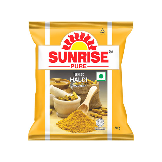 Sunrise Pure Turmeric Powder - 500g Pouch - Premium Quality