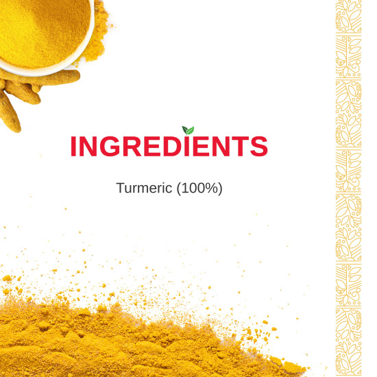Sunrise Pure Turmeric Powder - 500g Pouch - Premium Quality