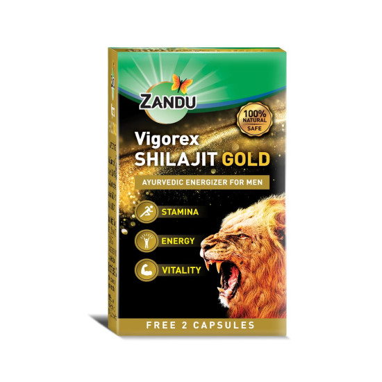 Zandu Vigorex Shilajit Gold - Enhance Stamina & Energy Naturally