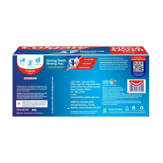 Colgate Strong Teeth - Calcium-Boost for 2X Stronger Teeth