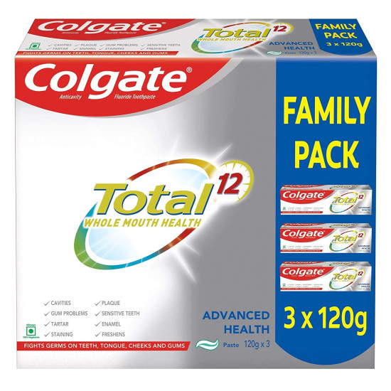 Colgate Total Whole Mouth Health Toothpaste - Advanced Health, 360gm Saver Pack Colgate Total Whole Mouth Health Toothpaste - Advanced Health, 360gm Saver Pack