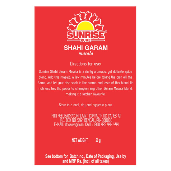 Sunrise Pure Shahi Garam Masala Powder - Authentic Indian Spice Blend
