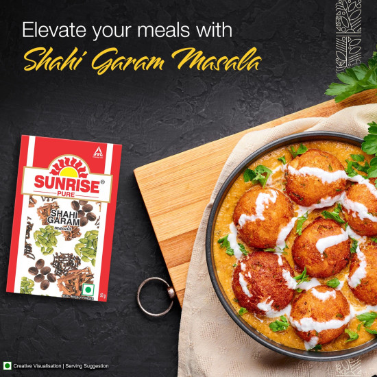Sunrise Pure Shahi Garam Masala Powder - Authentic Indian Spice Blend