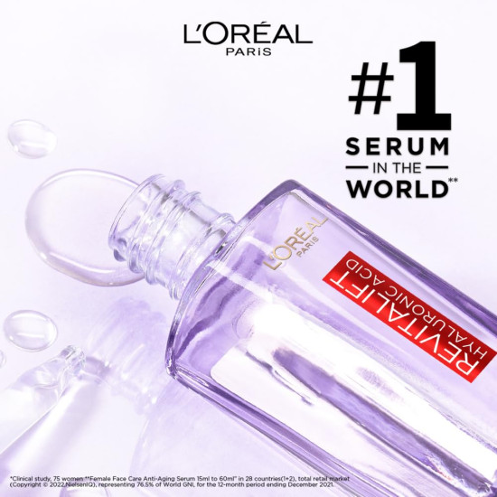 L'Oreal Paris Revitalift Hyaluronic Acid Face Serum - Hydrated, Youthful Skin