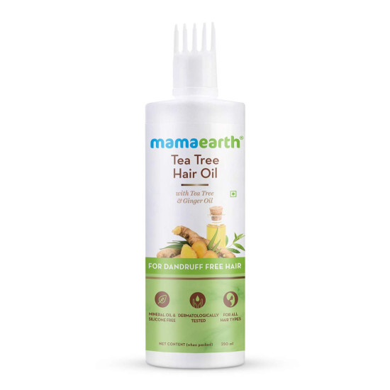 Mamaearth Tea Tree Anti Dandruff Hair Oil - Dandruff-Free Hair Solution