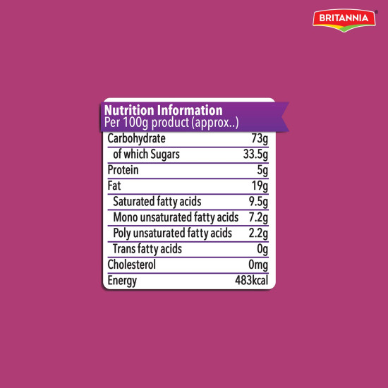Britannia Jim Jam Cream Biscuits - Delightful Jam Treats (Pack of 5)