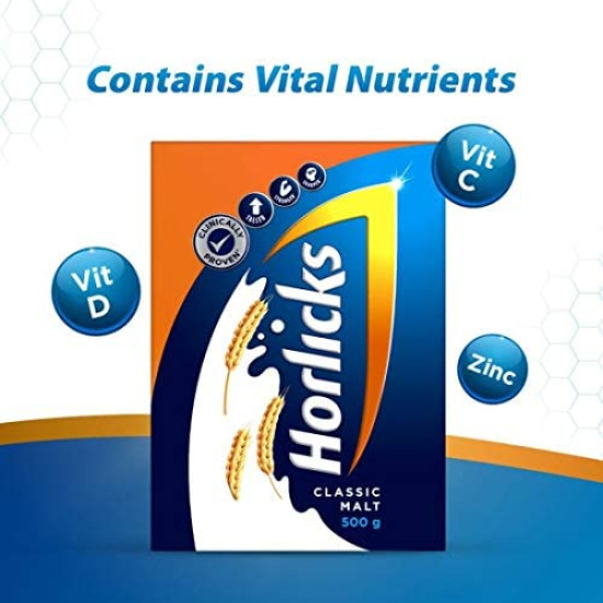Horlicks Health & Nutrition Drink - Classic Malt - Immunity Support