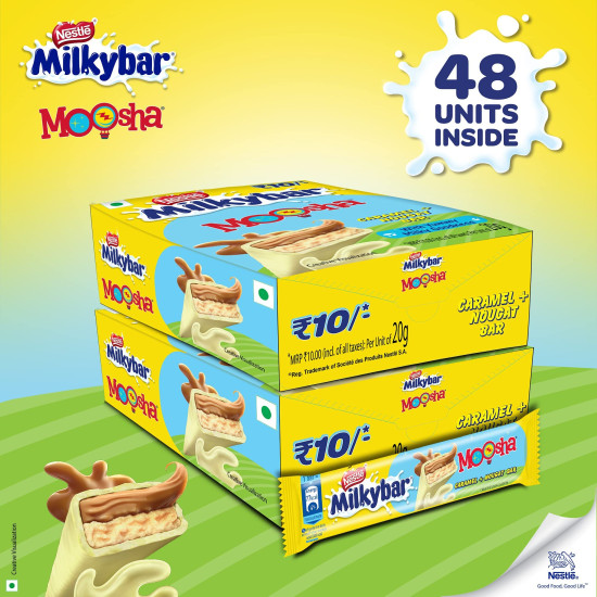 Nestle Milkybar Moosha Caramel + Nougat Bar - Creamy Delight