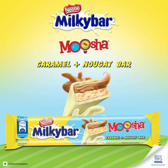 Nestle Milkybar Moosha Caramel + Nougat Bar - Creamy Delight