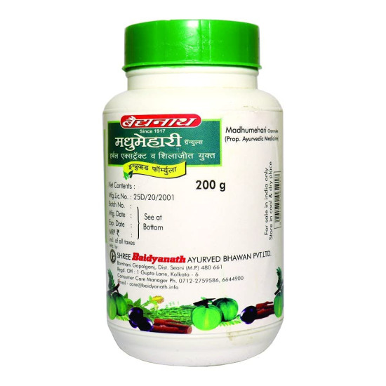 Baidyanath Asli Ayurved Madhumehari Granules I Blood Glucose Control I 200G